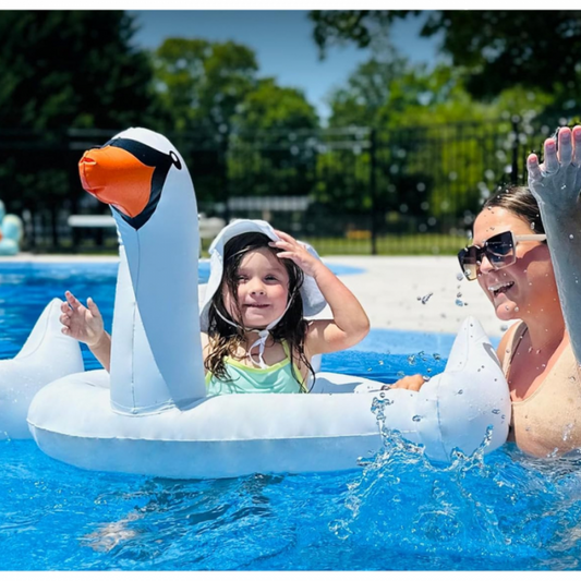 Inflable cisne para niños